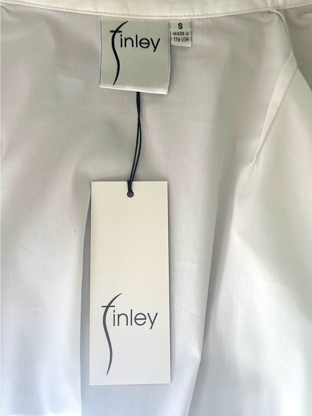 White Finley 3/4-Sleeve Cotton Shirt - Picture 6 of 9